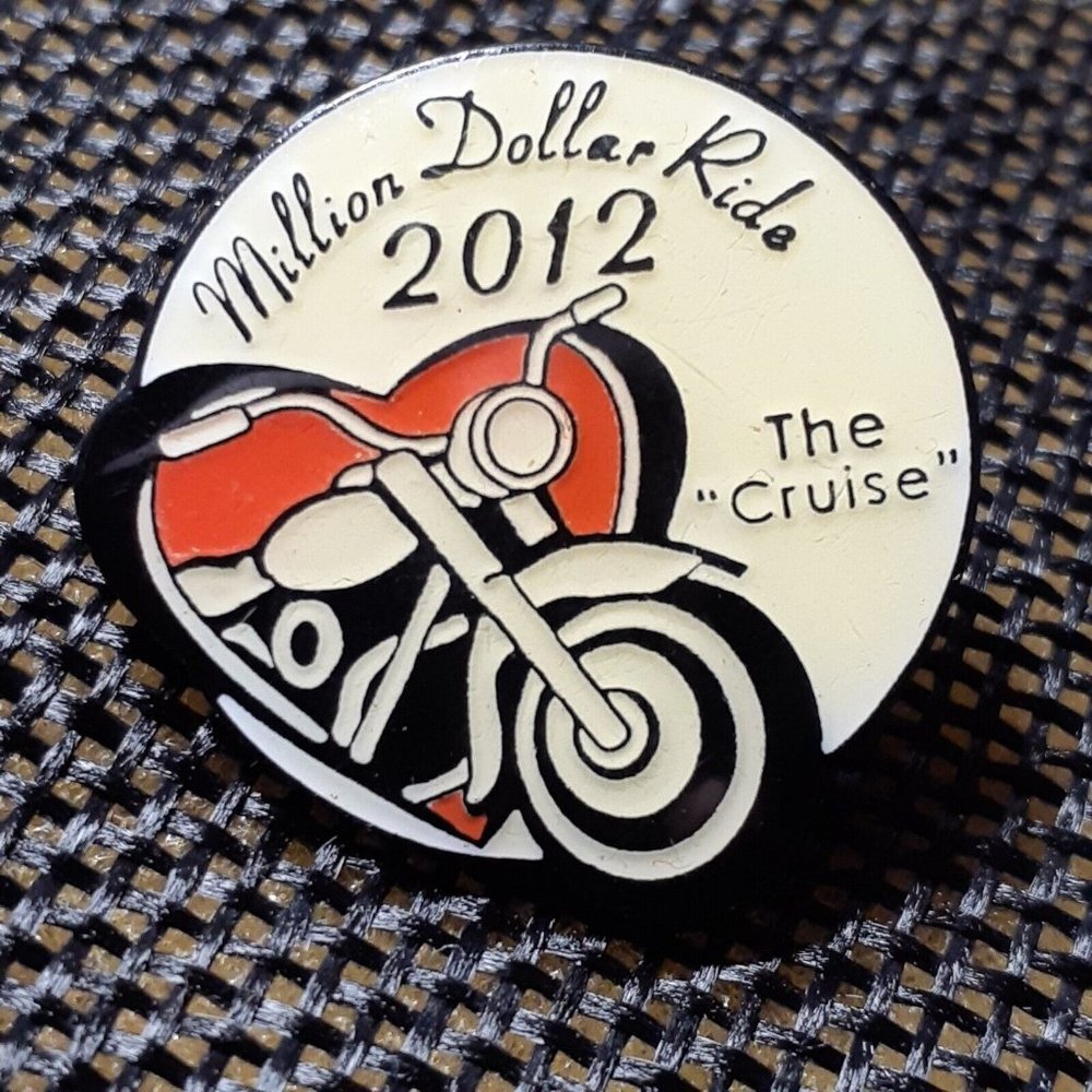 Lapel Pin Million Dollar Ride 2012 The Cruise Motorcycle